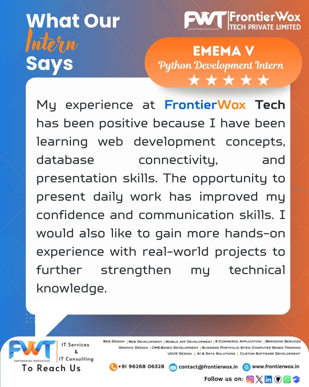 Intern Testimonial 12