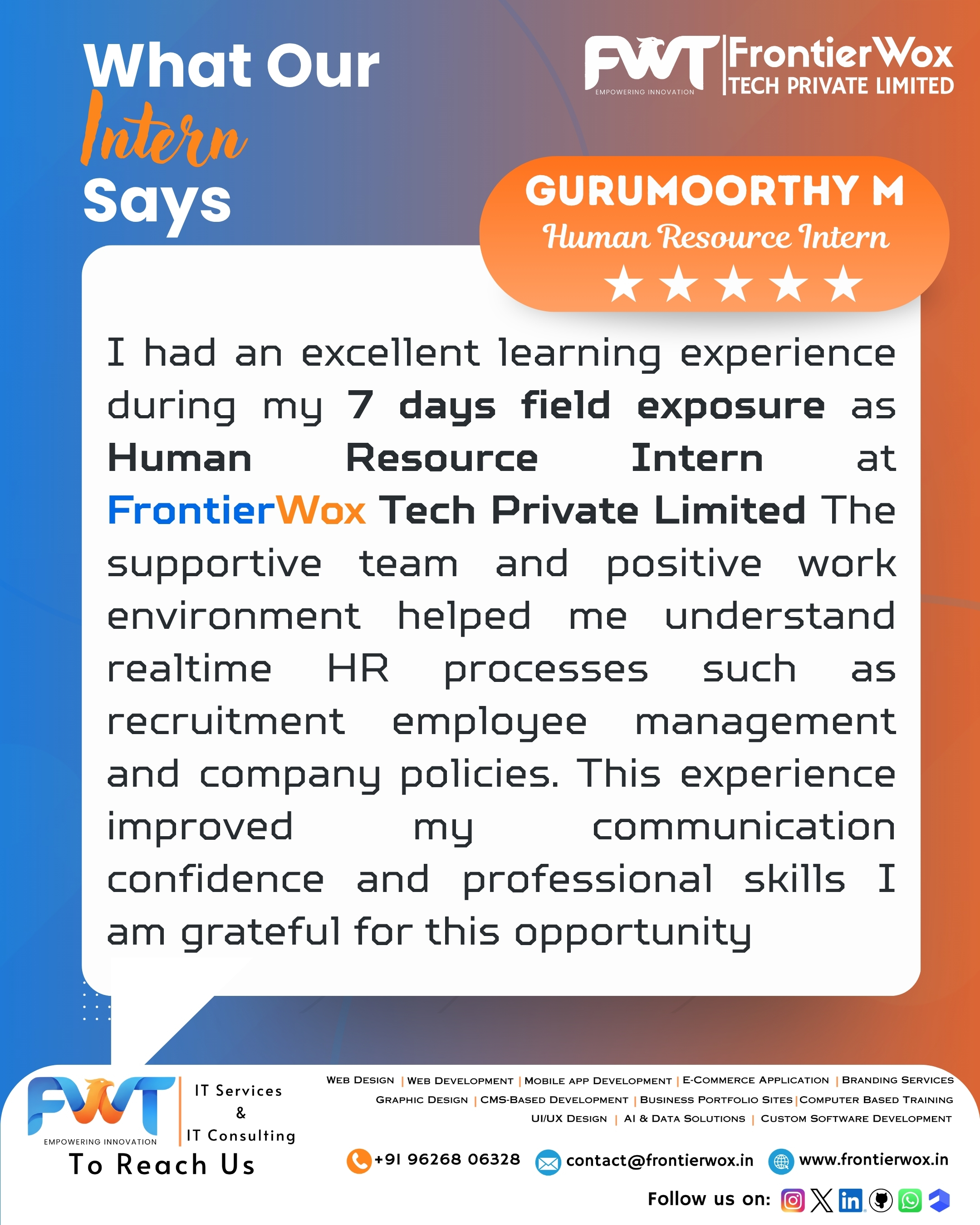 Intern Testimonial 14