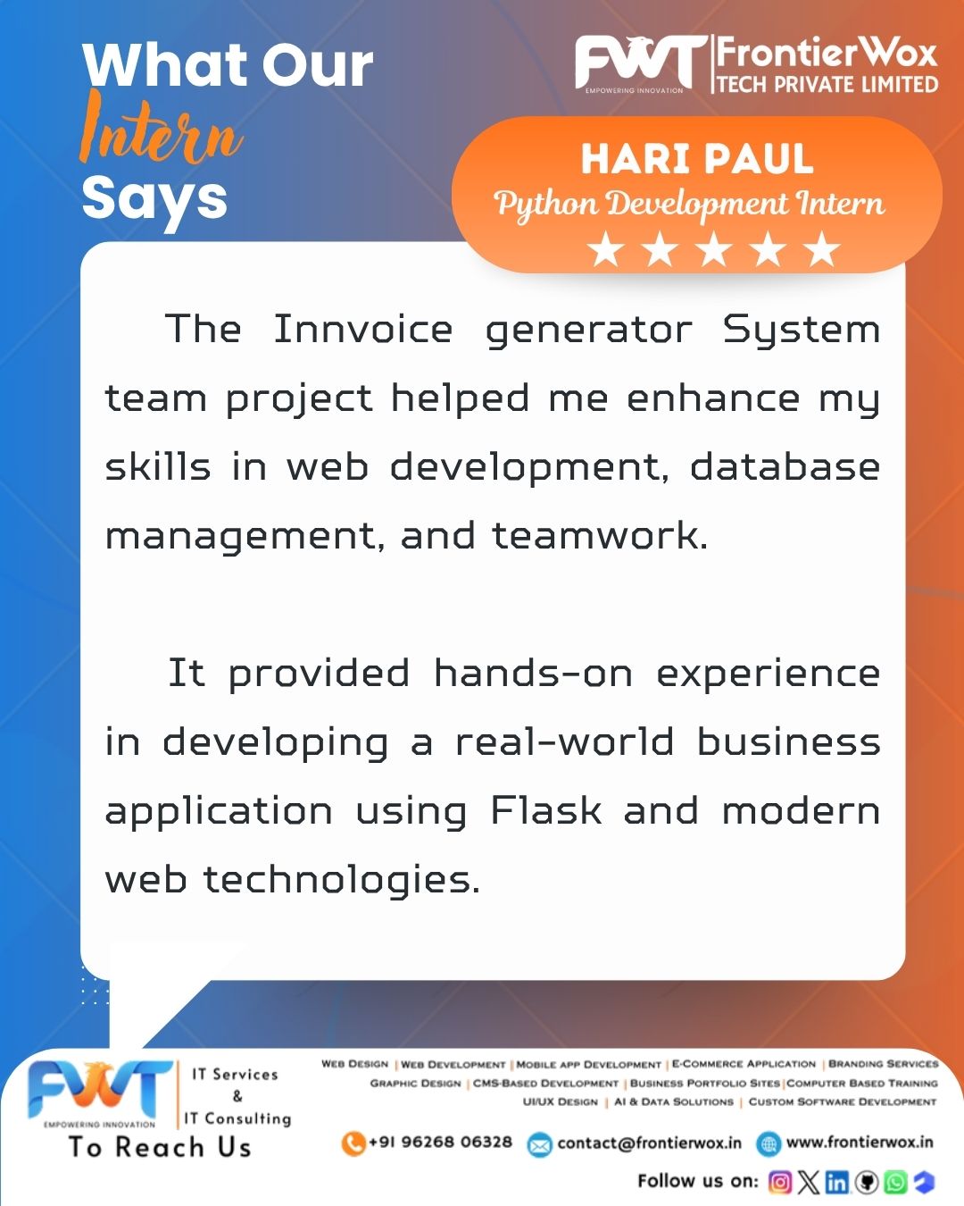 Intern Testimonial 15