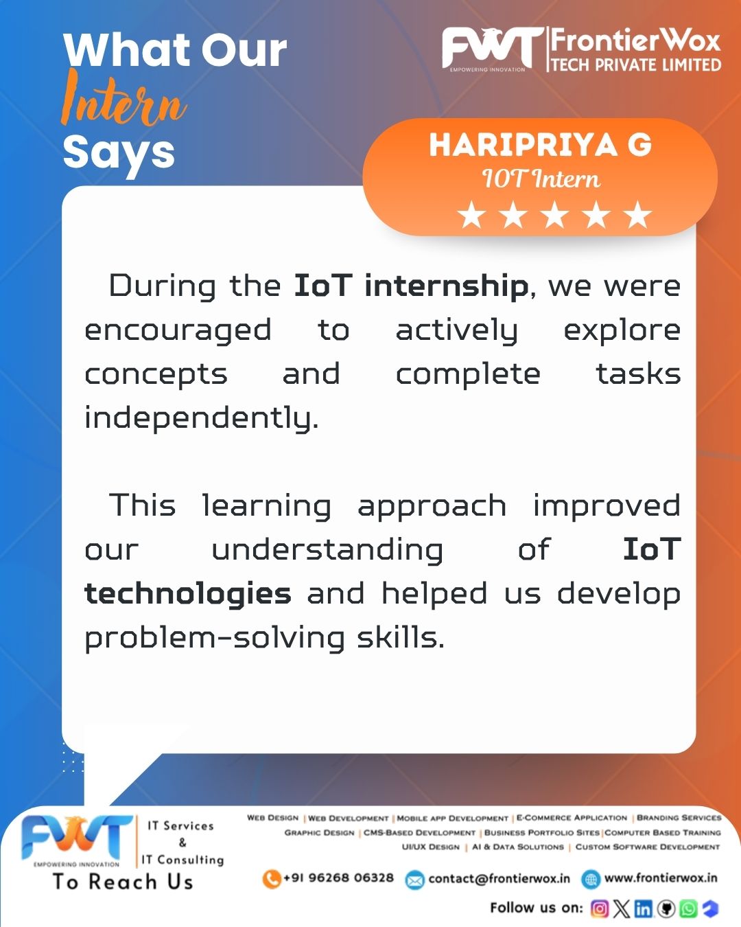 Intern Testimonial 16