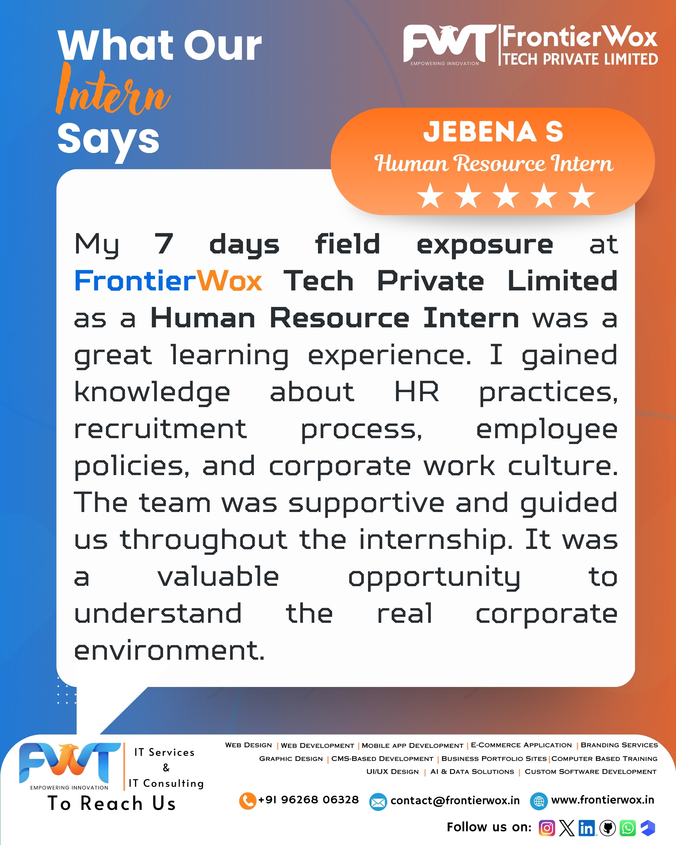 Intern Testimonial 18