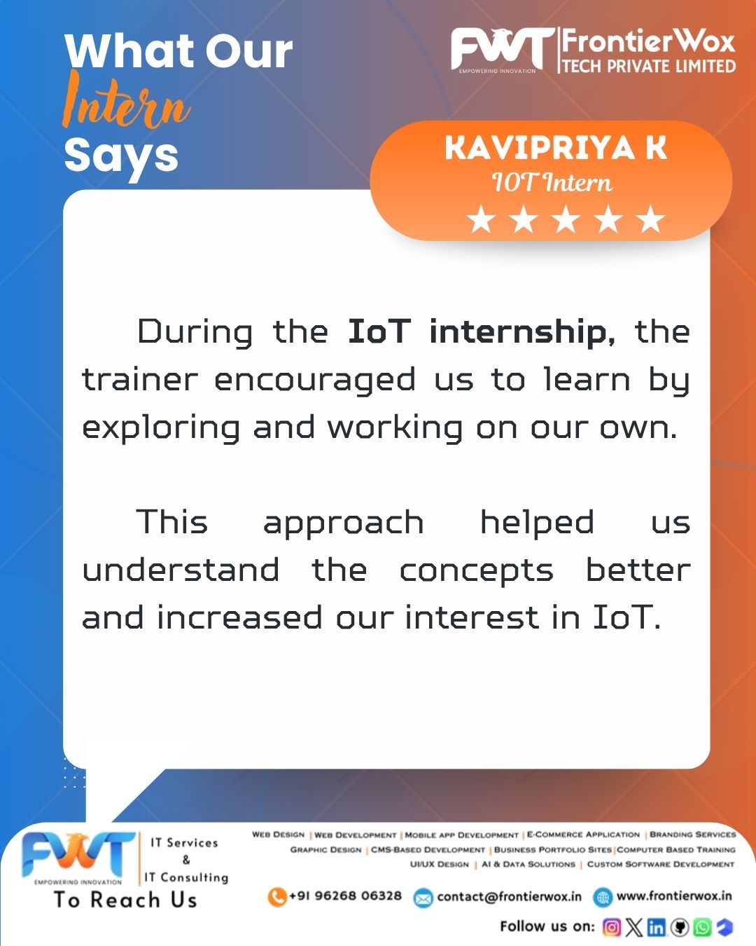 Intern Testimonial 20