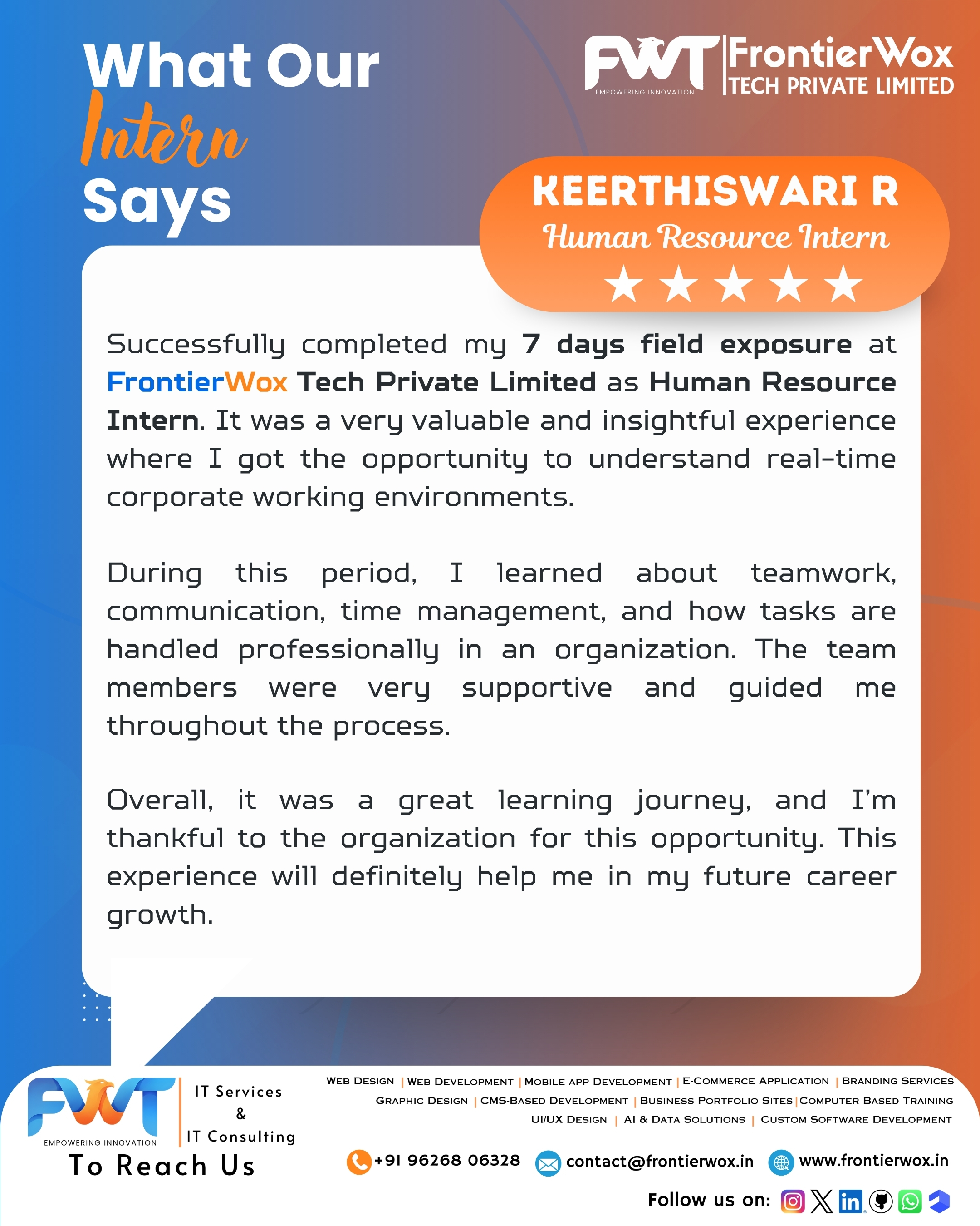 Intern Testimonial 21