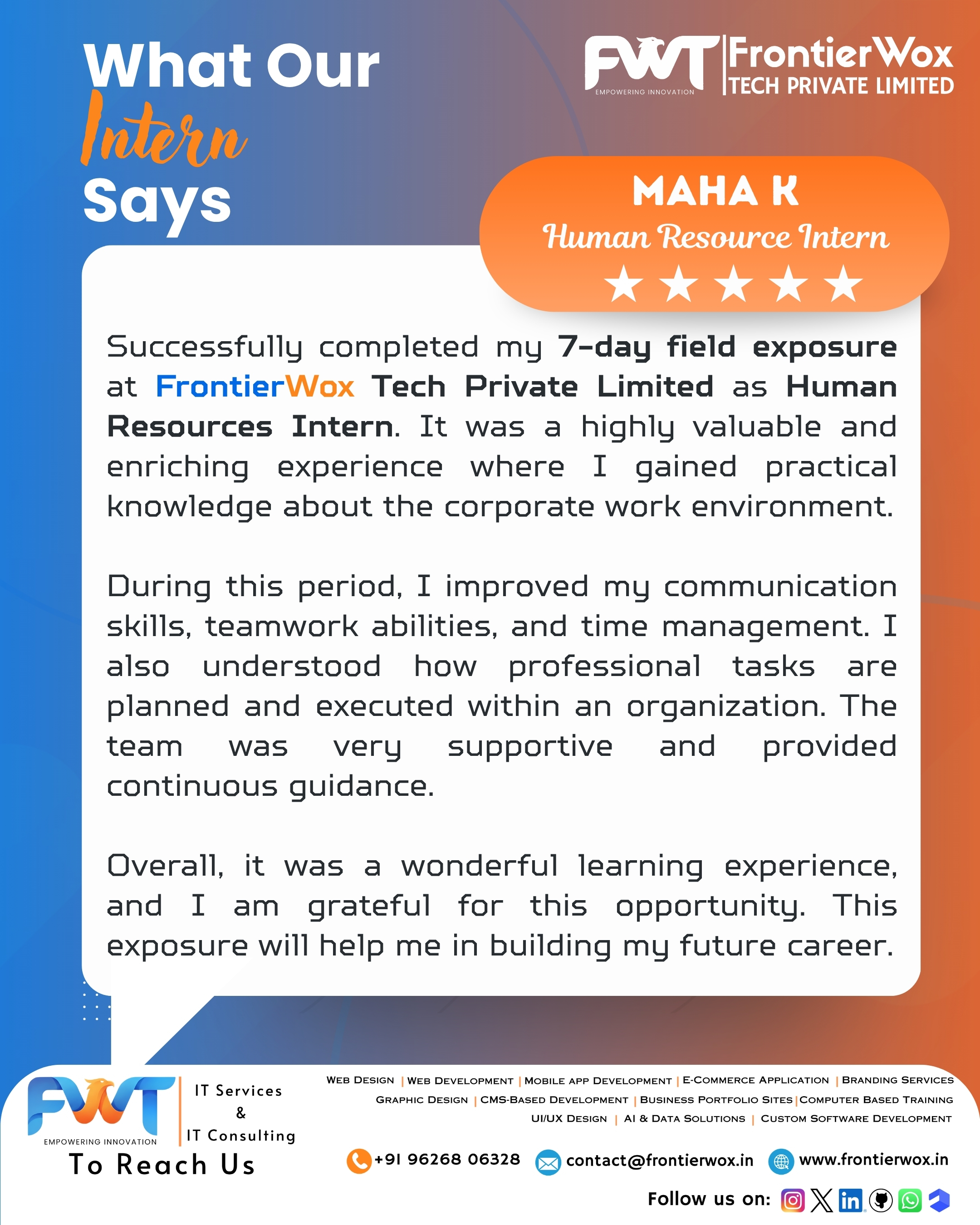 Intern Testimonial 22