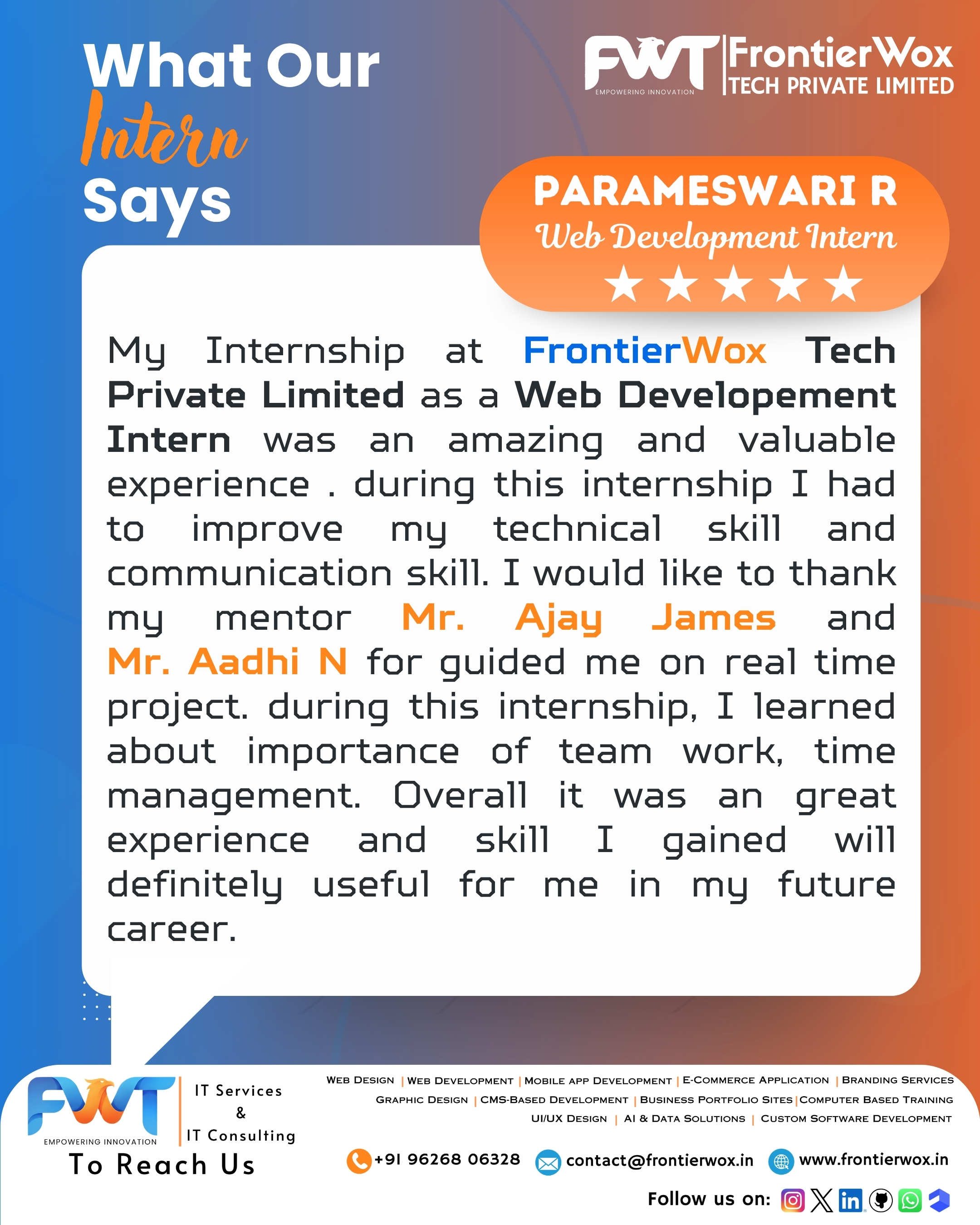 Intern Testimonial 24