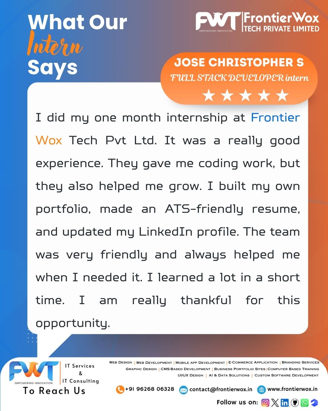 Intern Testimonial 25