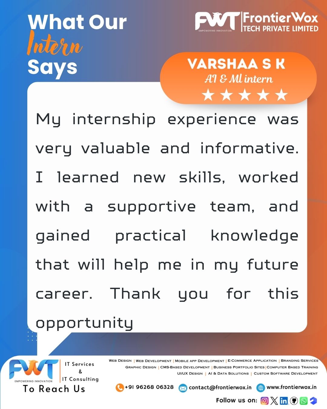 Intern Testimonial 26