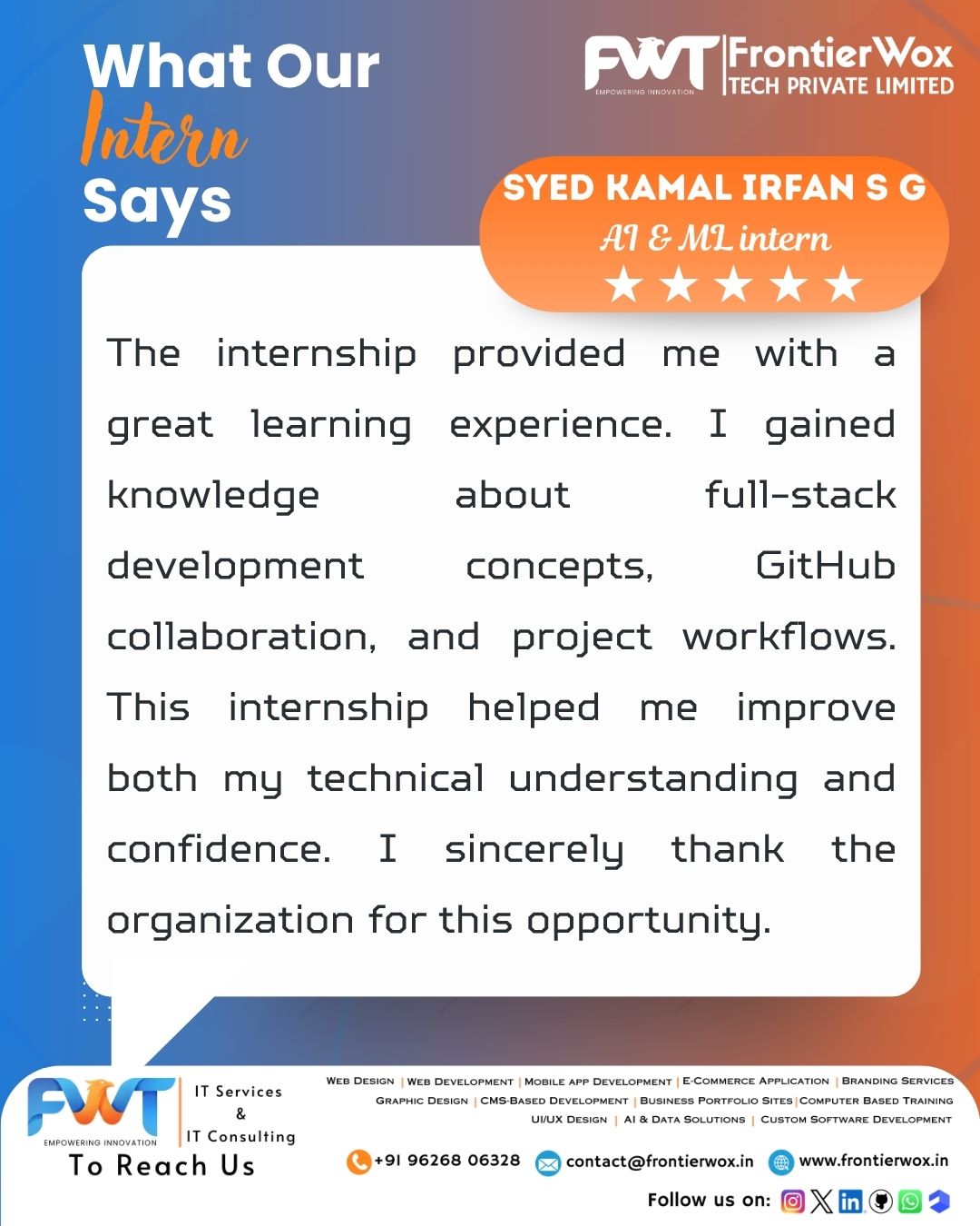Intern Testimonial 30
