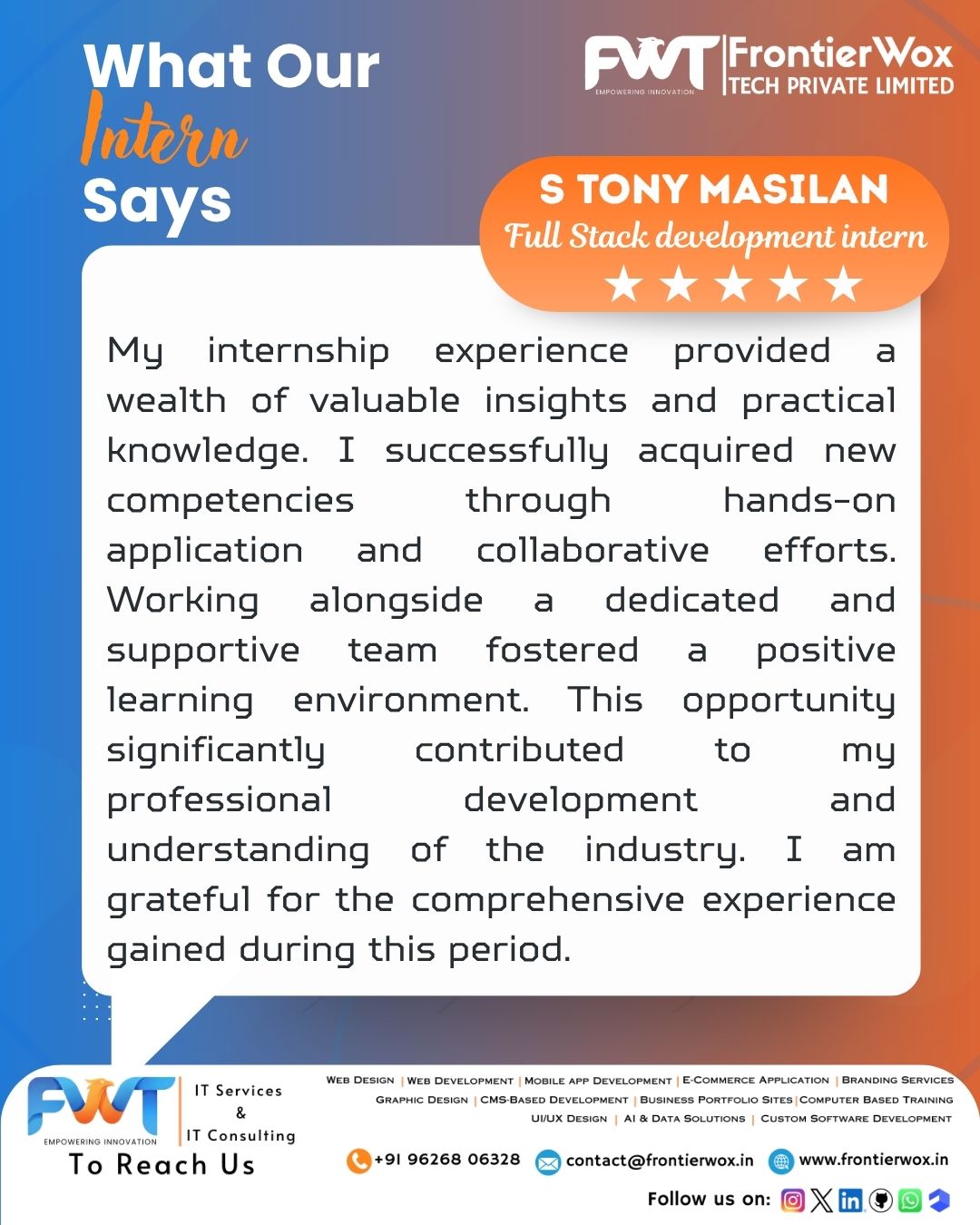 Intern Testimonial 33