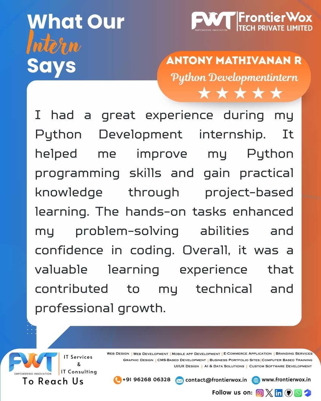 Intern Testimonial 39