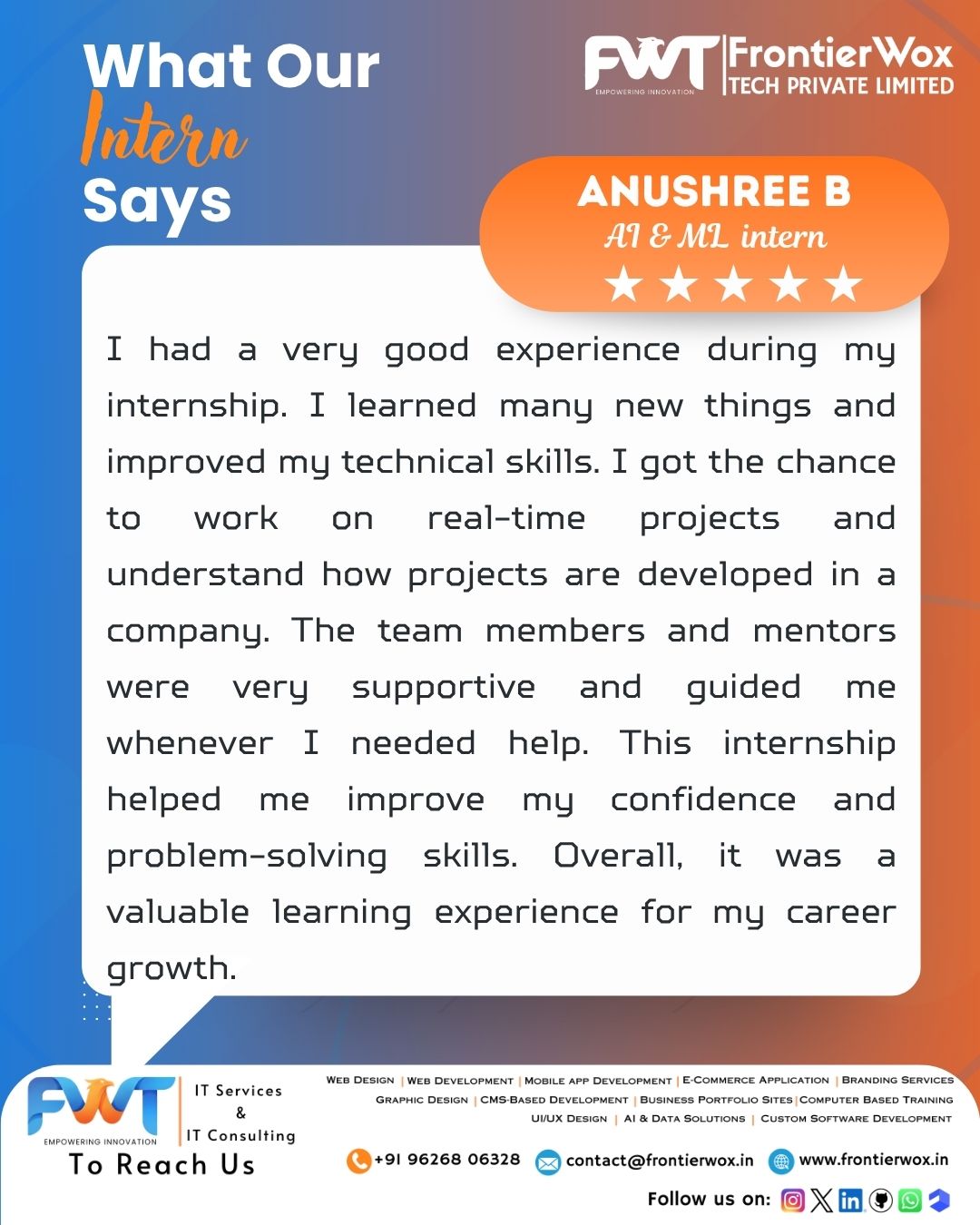 Intern Testimonial 40