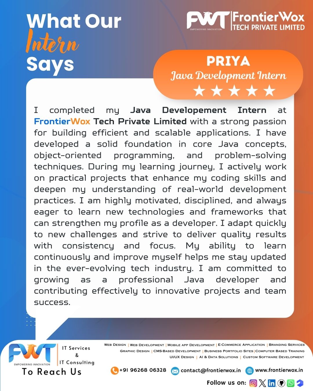 Intern Testimonial 41