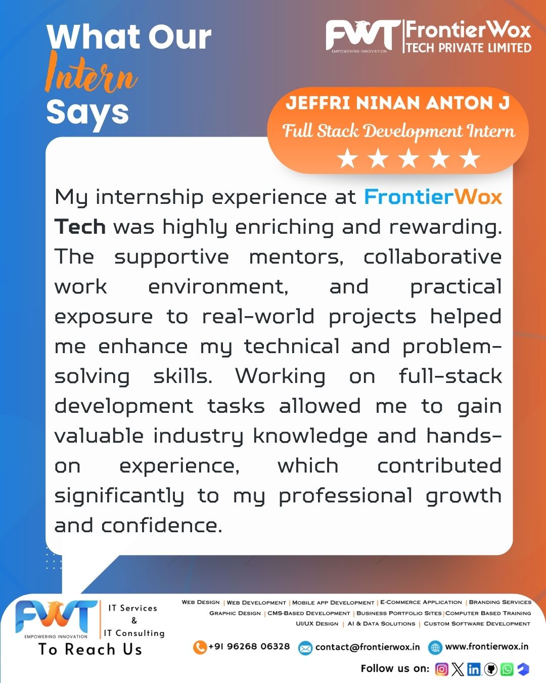 Intern Testimonial 60