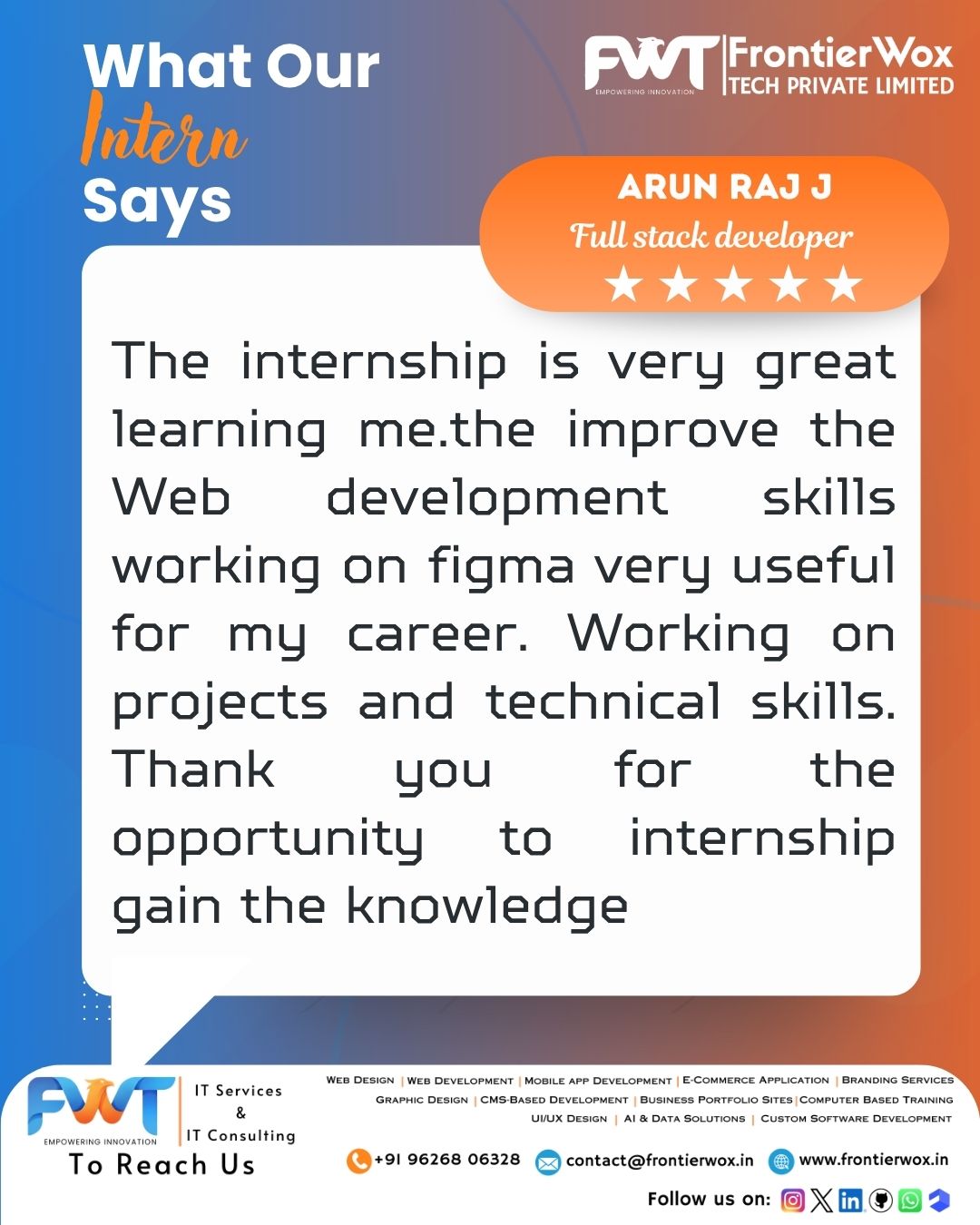 Intern Testimonial 63