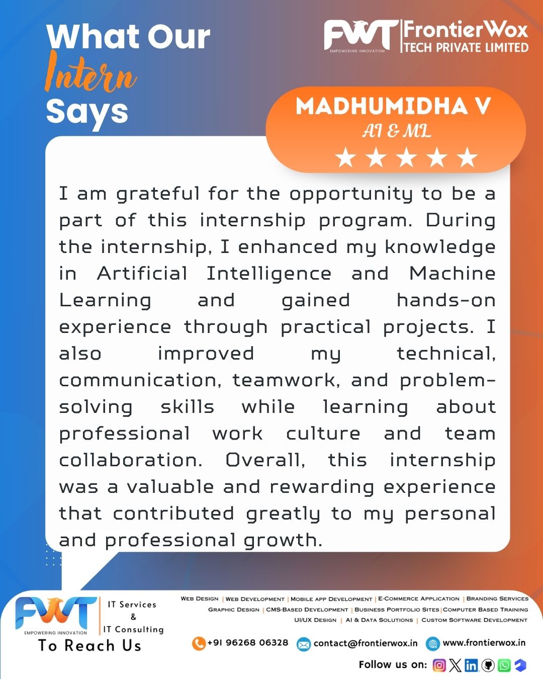 Intern Testimonial 69