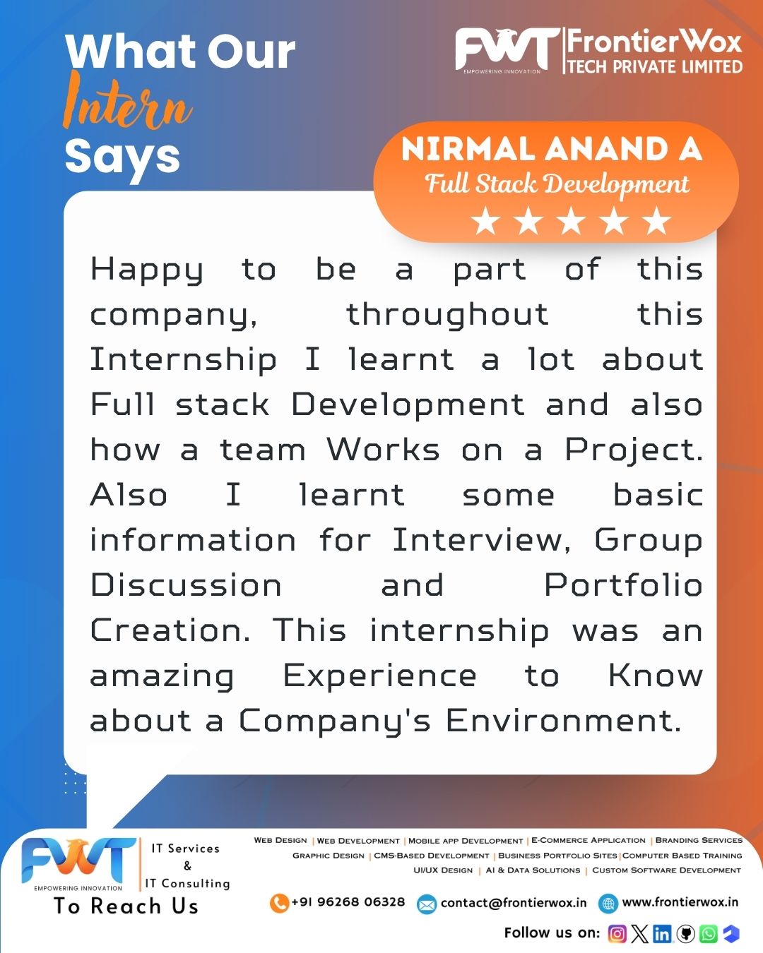 Intern Testimonial 72