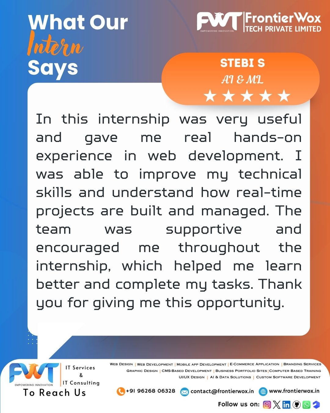 Intern Testimonial 77
